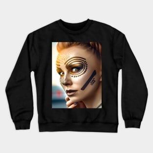 Enhanced Cyberpunk Woman Crewneck Sweatshirt